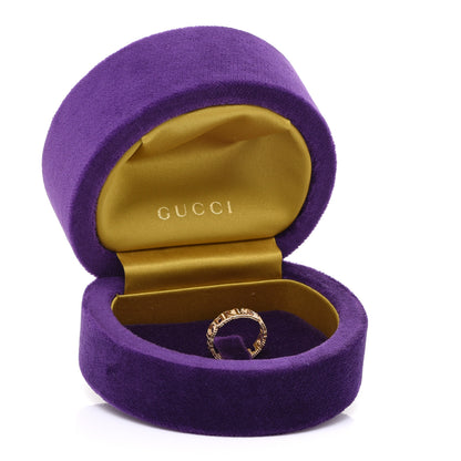 Gucci 18K Yellow Gold L'Aveugle Par Amour Ring 52 6 5 of 5