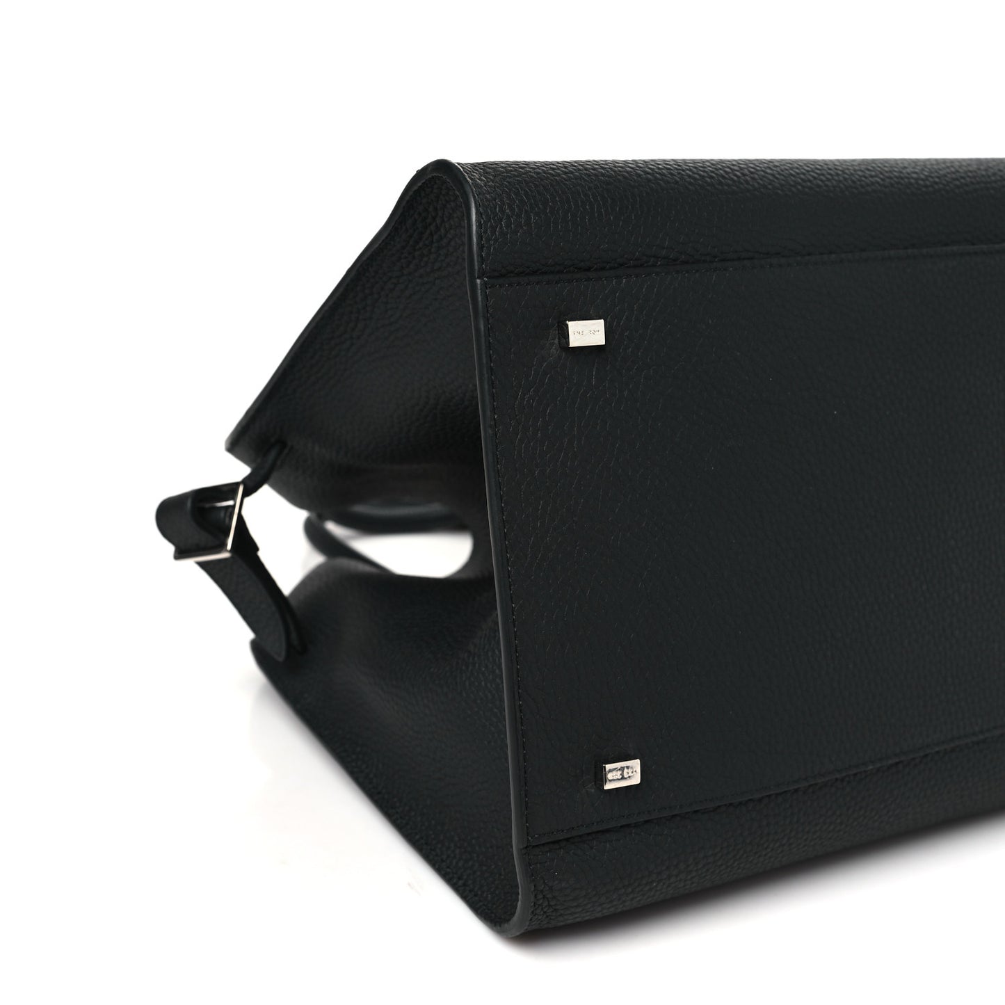 Matte Grained Calfskin Soft Margaux 15 Black