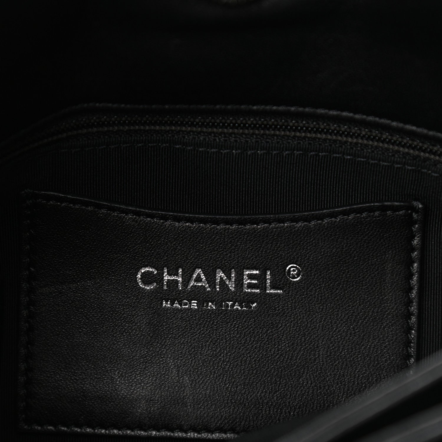 Chanel Patent Hand Embroidered Large Just Mademoiselle Black 6 of 11