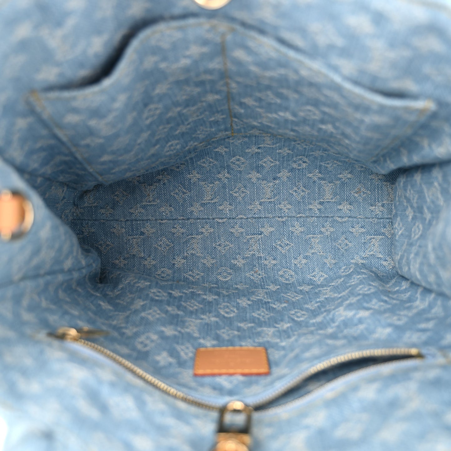 Monogram Washed Denim Let Go PM Sky Blue