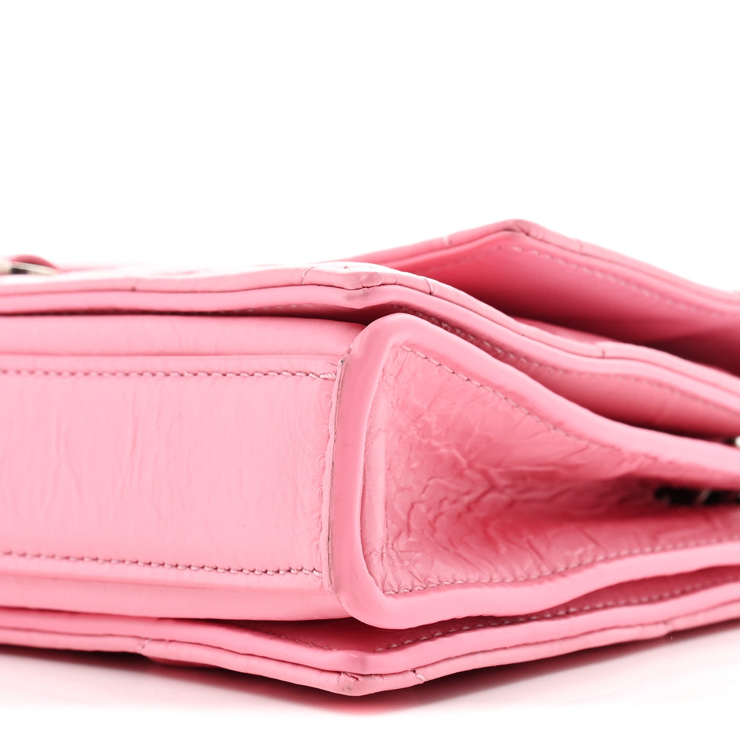 Balenciaga Crushed Calfskin Quilted XS Crush Chain Bag Sweet Pink 9 of 9