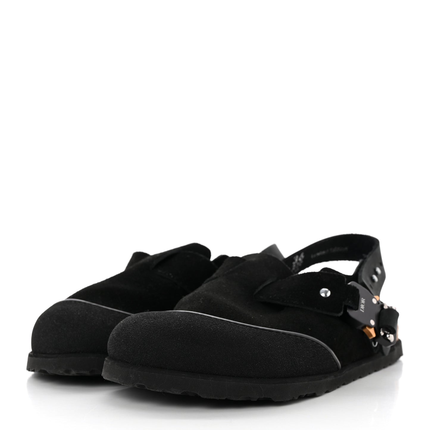 X BIRKENSTOCK Felted Wool Nubuck Calfskin Tokio Mule 36 Black