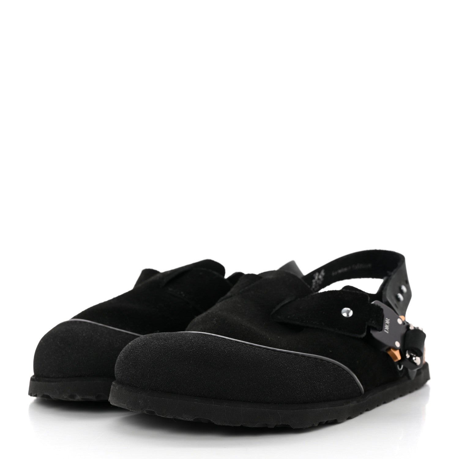 Christian Dior X BIRKENSTOCK Felted Wool Nubuck Calfskin Tokio Mule 36 Black 3 of 12