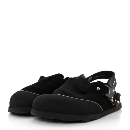 Christian Dior X BIRKENSTOCK Felted Wool Nubuck Calfskin Tokio Mule 36 Black 3 of 12
