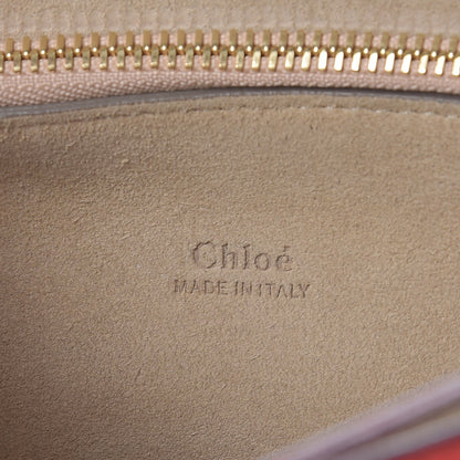 Chloe Calfskin Suede Medium Faye Shoulder Bag Sepia Red 6 of 9