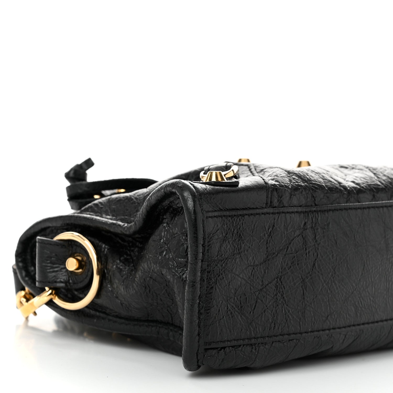 Balenciaga Agneau Classic Gold Hardware Mini City Black 10 of 12