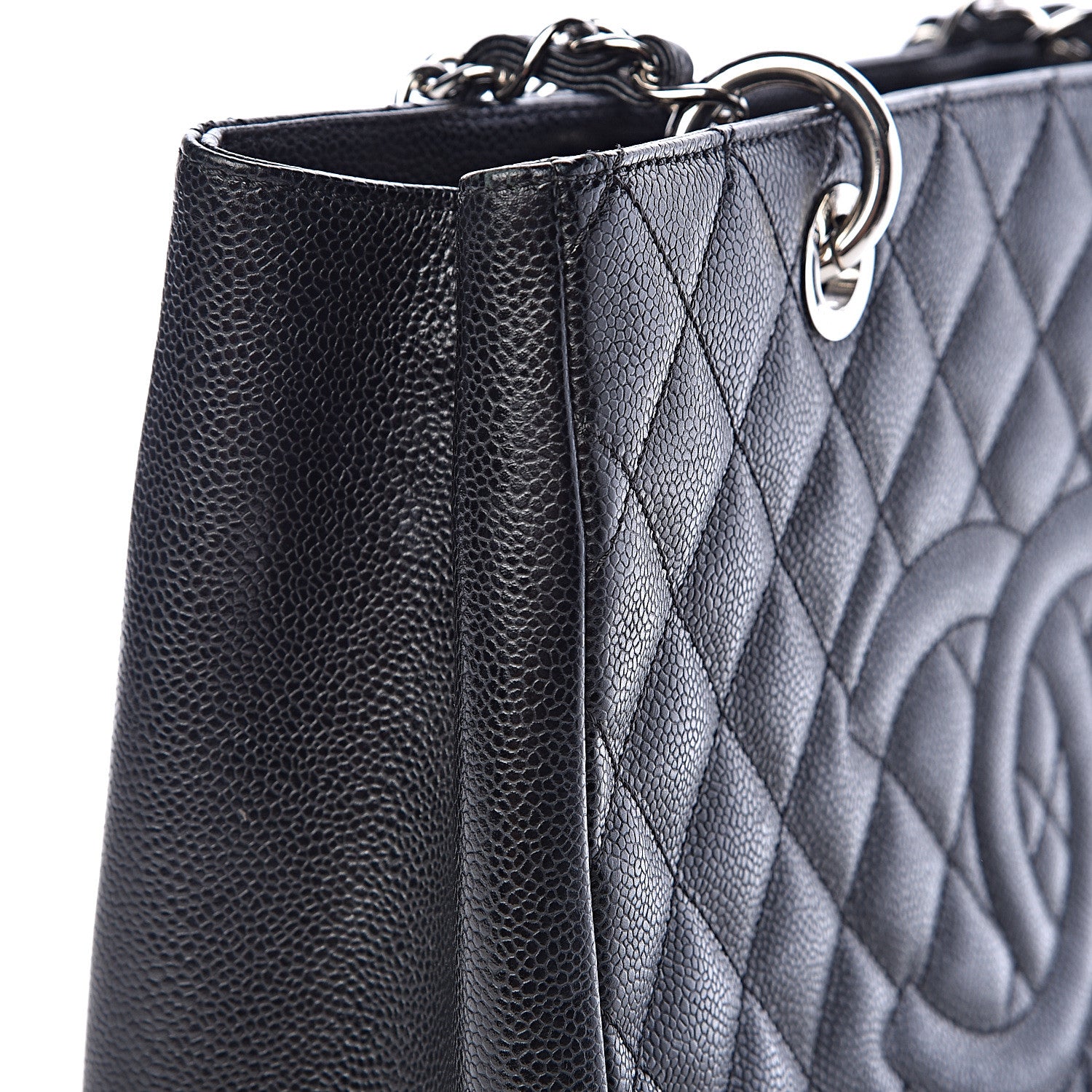 Chanel Caviar Quilted Grand Shopping Tote GST Black 8 of 18