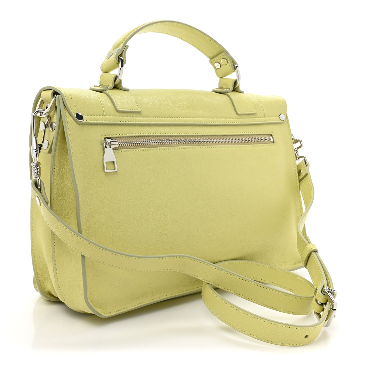 Lambskin Medium PS1 Satchel Pale Green