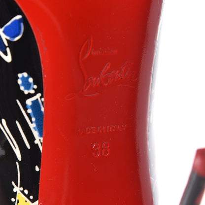 Christian Louboutin Patent Loubitag Pigalle Follies 100 Pumps 38 Black 9 of 16