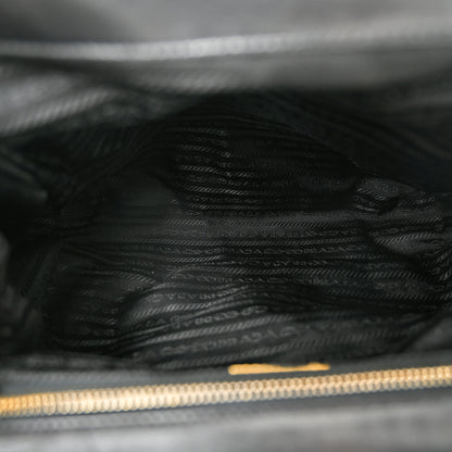 Prada Nappa Dressy Gaufre Framed Tote Black 5 of 13