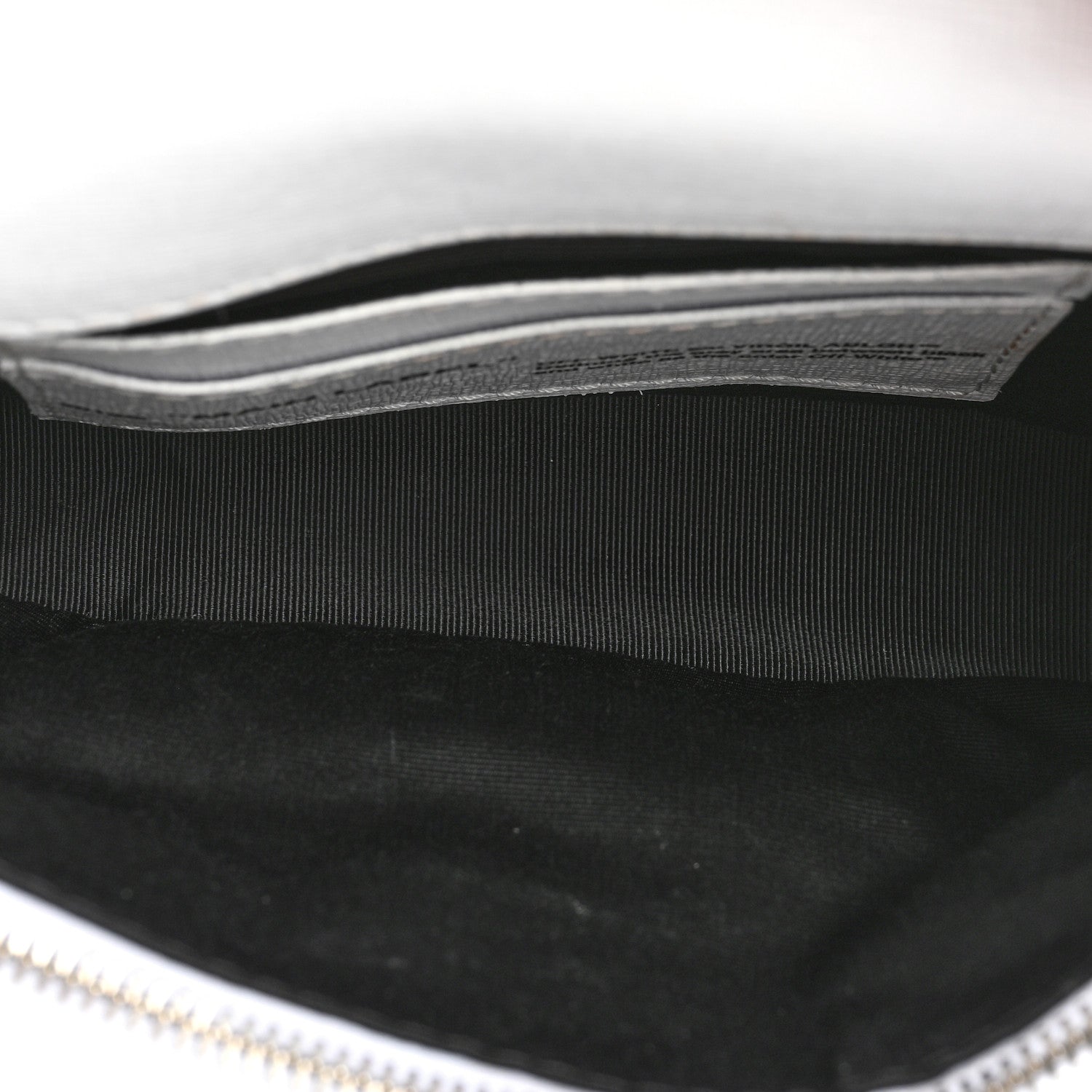 Off-White Calfskin Diag Flap Bag White Black 4 of 15