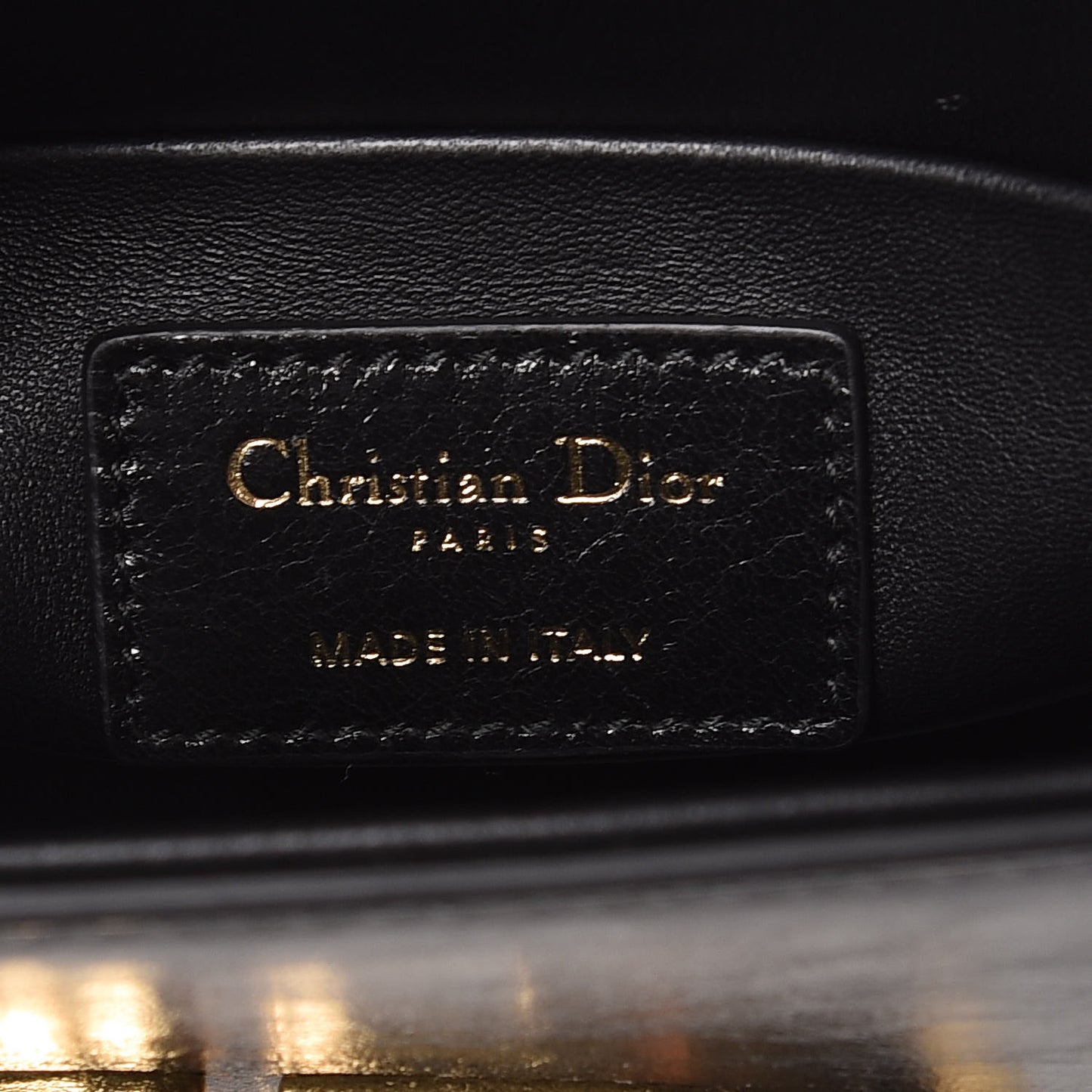 Crackled Lambskin 30 Montaigne Box Bag Black