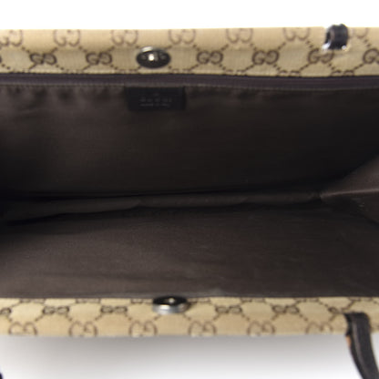 Gucci GG Monogram Large Shoulder Tote Dark Brown 5 of 13