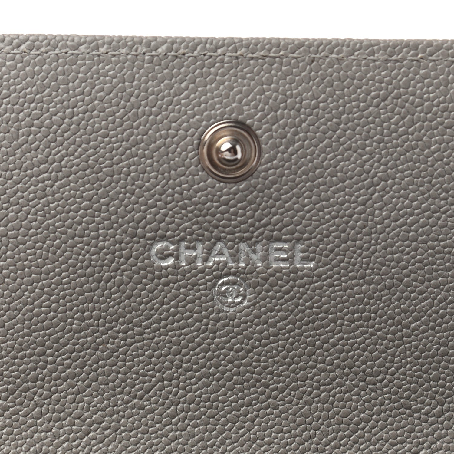 Chanel Caviar Quilted Large Boy Gusset Flap Wallet Grey 6 of 8