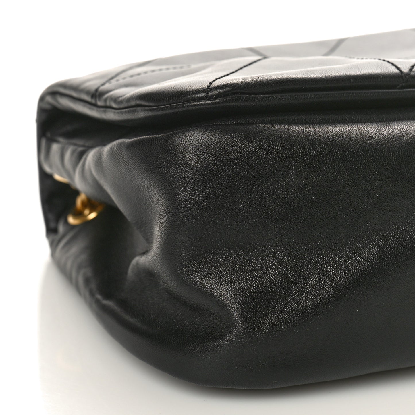 Lambskin Matelasse Monogram Small Jamie 4.3 Black