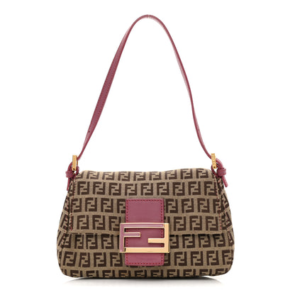 Fendi Zucchino Vitello Mini Mama Baguette Mogano Panna Erica 1 of 10