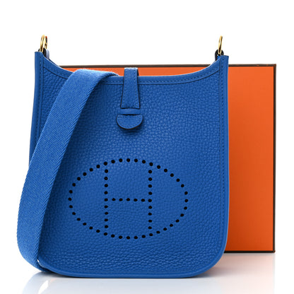 Hermes Taurillon Clemence Evelyne TPM Bleu Zellige 11 of 11