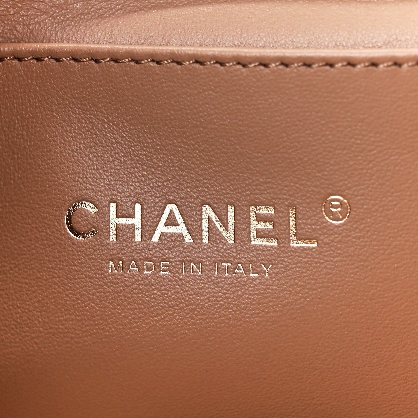 Caviar Quilted Coco First Flap Beige