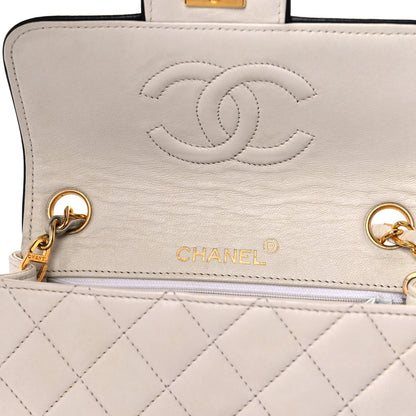 Chanel Lambskin Quilted Mini Square Flap White 12 of 17