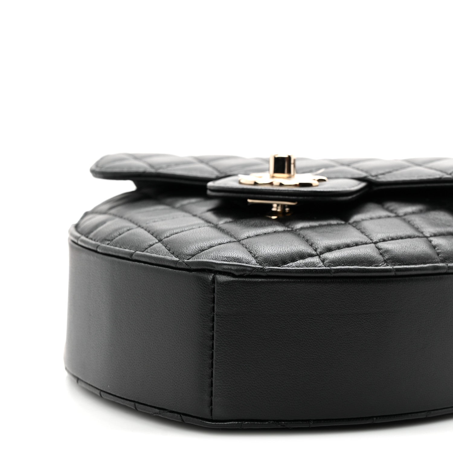 Chanel Lambskin Quilted Large CC In Love Heart Bag Black 10 of 10