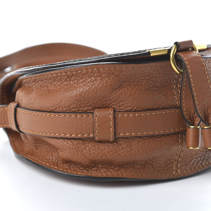Chloe Calfskin Mini Marcie Round Crossbody Bag Tan 6 of 9