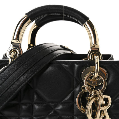 Christian Dior Calfskin Cannage Small The Lady 95.22 Black 7 of 9