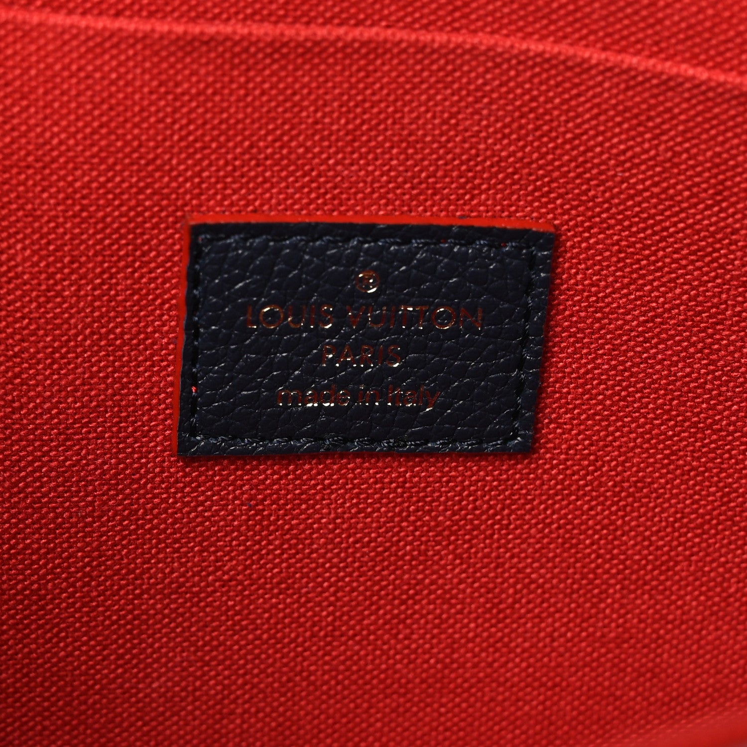 Louis Vuitton Empreinte Pochette Felicie Chain Wallet Marine Rouge 7 of 9