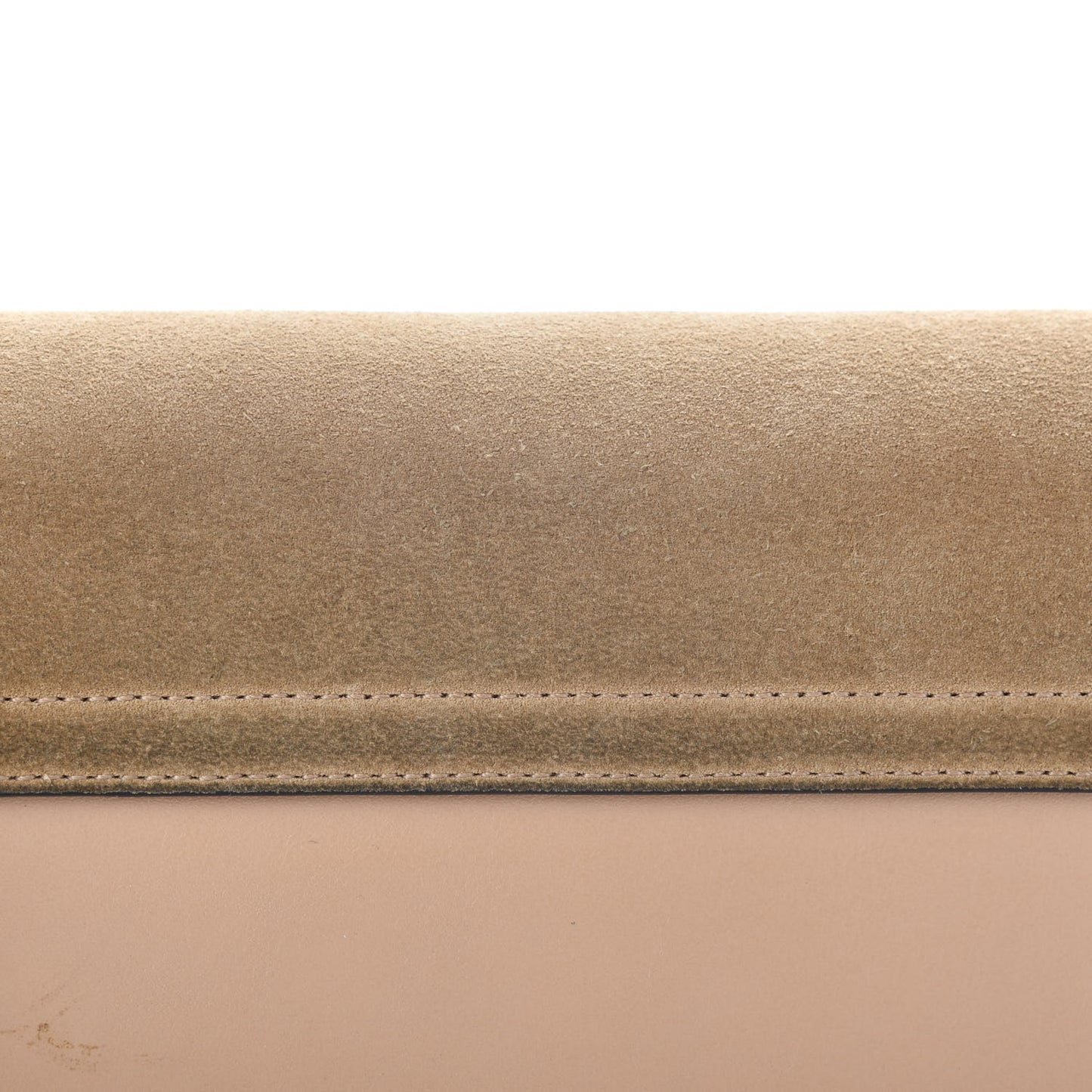 Suede Calfskin Small Faye Shoulder Bag Cement Pink