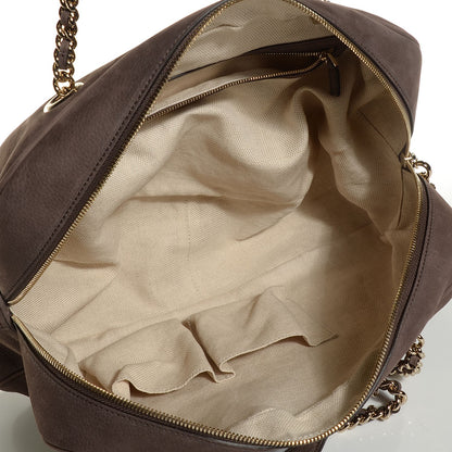 Gucci Vitello Range Medium Soho Bowler Grey Field 5 of 9