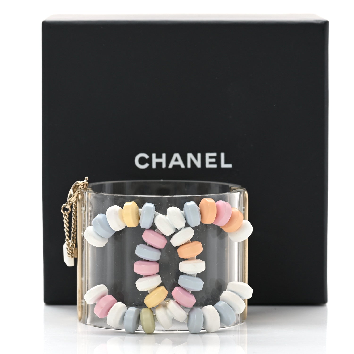 Chanel Lucite CC Sweetie Candy Cuff Multicolor 6 of 6