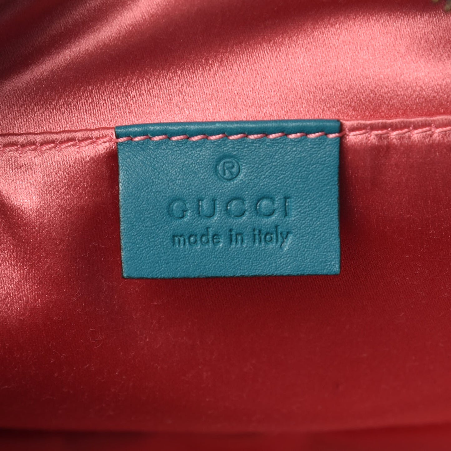 Velvet Matelasse Small GG Marmont Chain Shoulder Bag Pavone Cyan