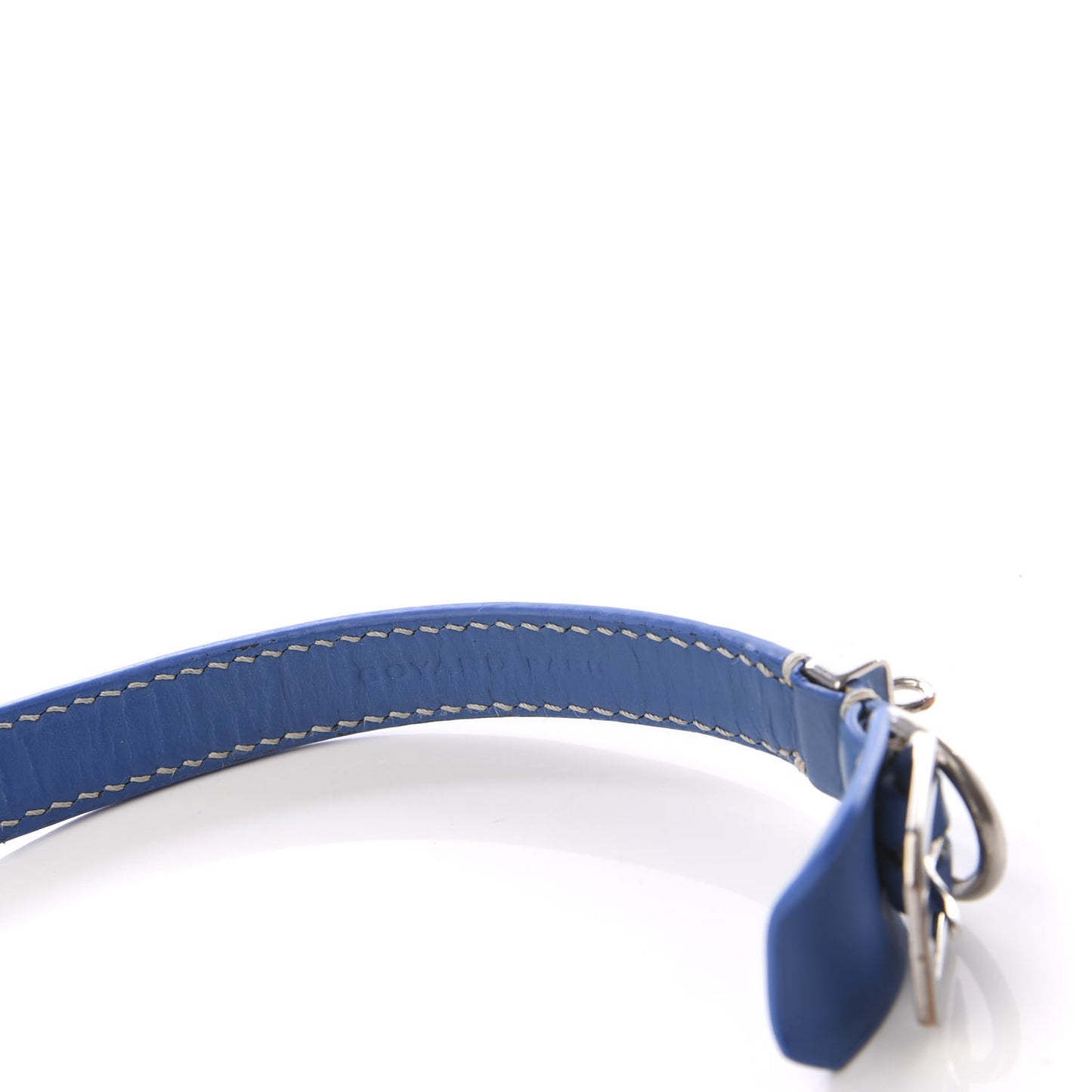 Goyardine Dog Collar Sky Blue