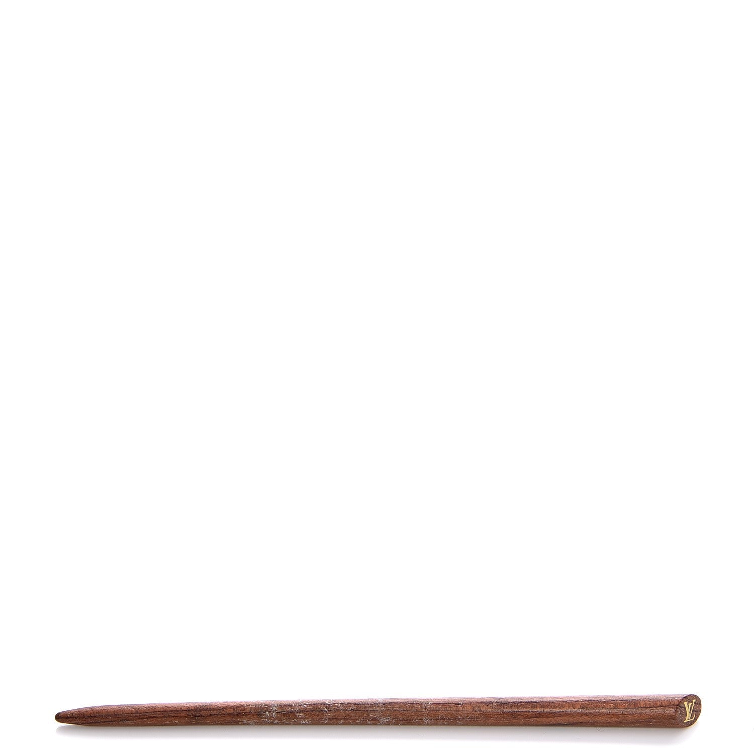 Louis Vuitton Calfskin Butterfly Hair Pin Barette Brown 8 of 8