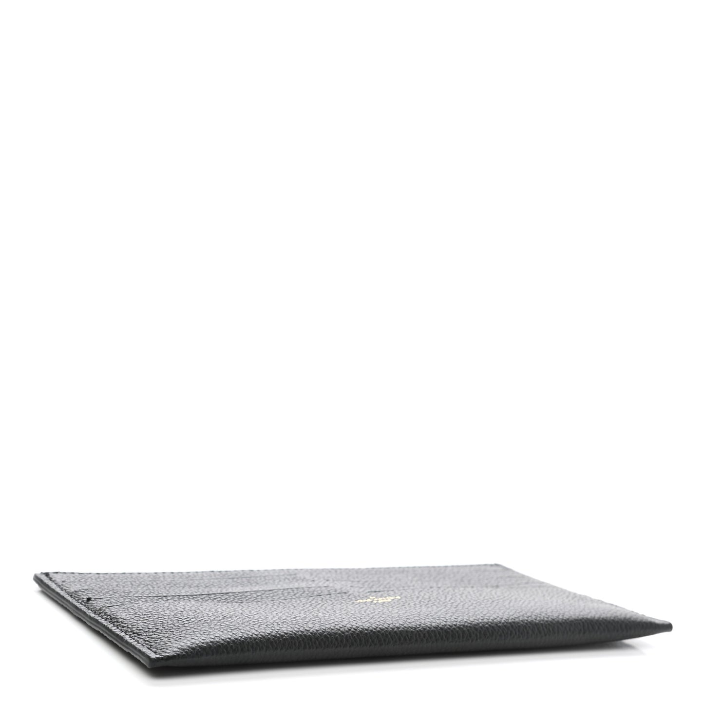 Calfskin Felicie Chain Wallet Card Holder Insert Black