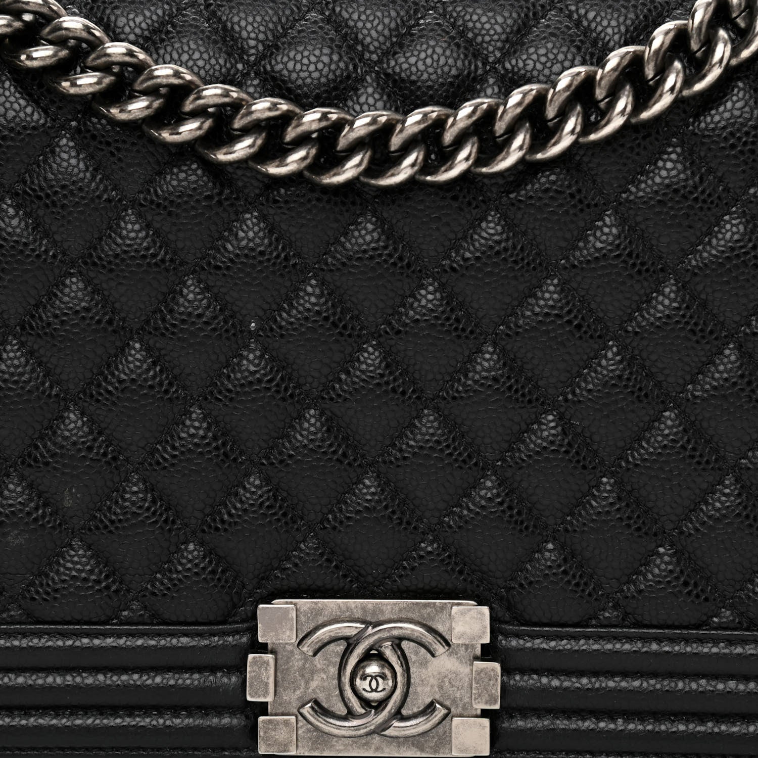 Chanel Caviar Quilted New Medium Boy Flap Black 8 of 12