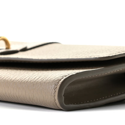 Chloe Grained Calfskin Aby Chain Wallet Motty Grey 7 of 10