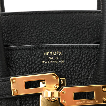 Hermes Togo Birkin 25 Black 6 of 10
