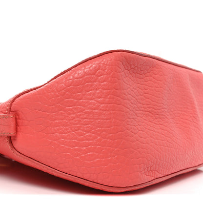 Burberry Heritage Grain Check Embossed Small Orchard Bowling Bag Pink 8 of 9