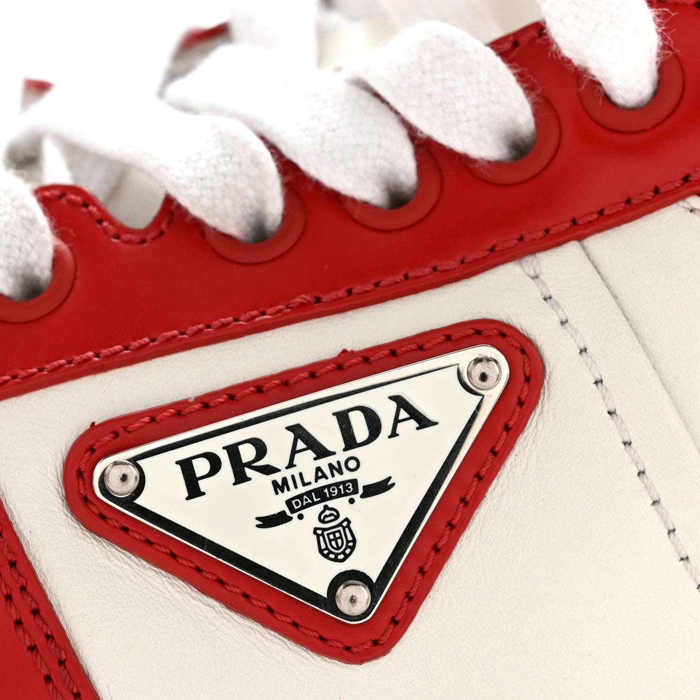Vitello Sport Spazzolato Rois Triangle Logo Womens Downtown Low Top 30mm Sneakers 38.5 White Lacca