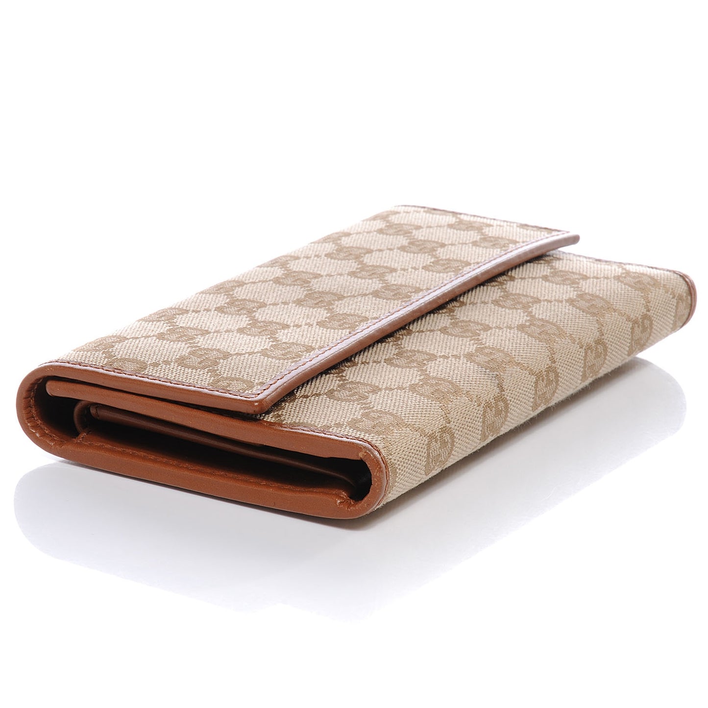 Signature Monogram Continental Wallet Brown
