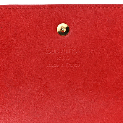 Louis Vuitton Vernis Walker Wallet Red 6 of 12
