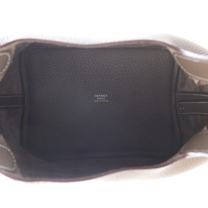 Hermes Taurillon Clemence Picotin Lock 18 PM Etoupe 5 of 9