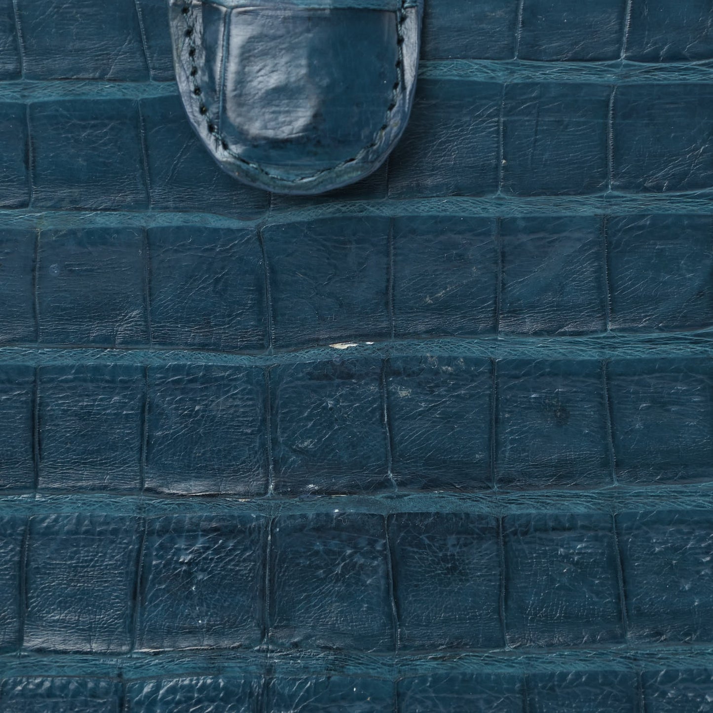 Crocodile Woven Satchel Blue