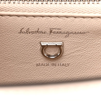 Salvatore Ferragamo Smooth Calfskin Woven Small Boxyz Bone 6 of 9