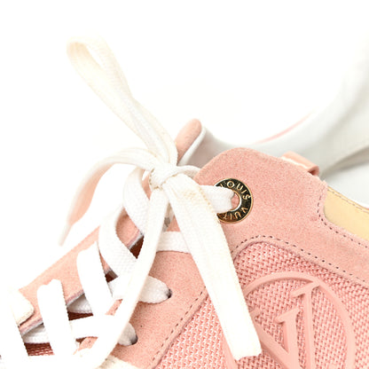 Louis Vuitton Suede Calfskin Run Away Sneakers 38.5 Rouge Pink 18 of 19