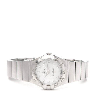 Omega Stainless Steel Diamond Mother of Pearl 28mm Constellation Quartz Watch 795.1011 2 of 4