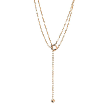 Cartier 18K Pink Yellow White Gold Baby Trinity Pampilles Necklace 2 of 10