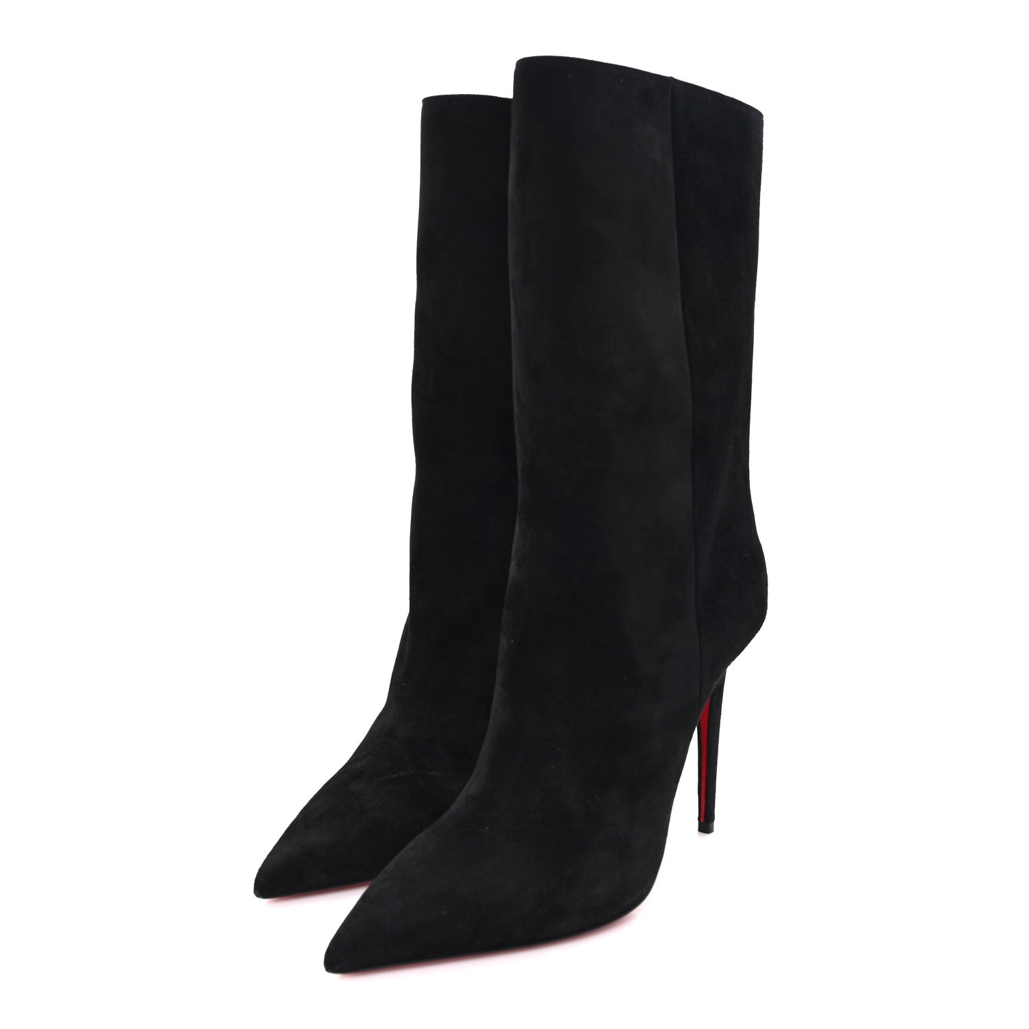 Christian Louboutin Veau Velours Astrilarge 100 Booties 41 Black 4 of 9