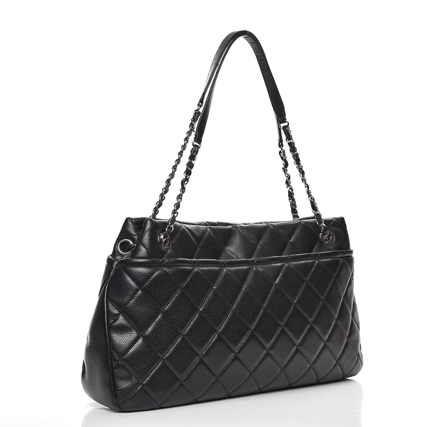 Caviar Quilted CC Timeless Soft Tote Black