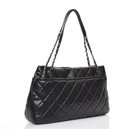 Chanel Caviar Quilted CC Timeless Soft Tote Black 3 of 7